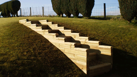 WoodBlocX can make great garden steps