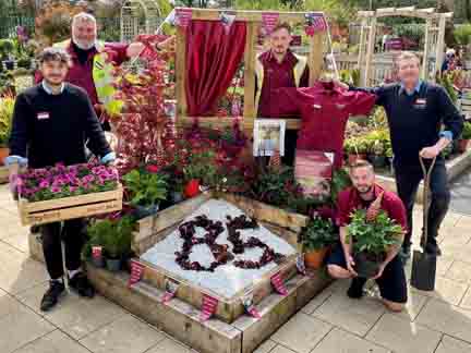 Woking - 85th Anniversary display with some of the Squire's team