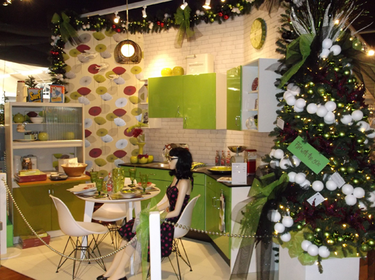 A Christmas display at Bents