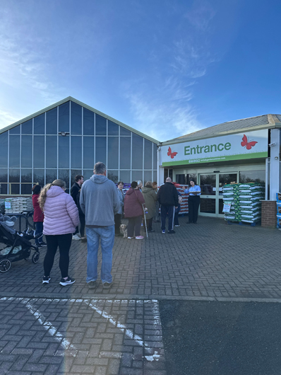 First people through the door of the new Gosforth Garden Centre.jpg